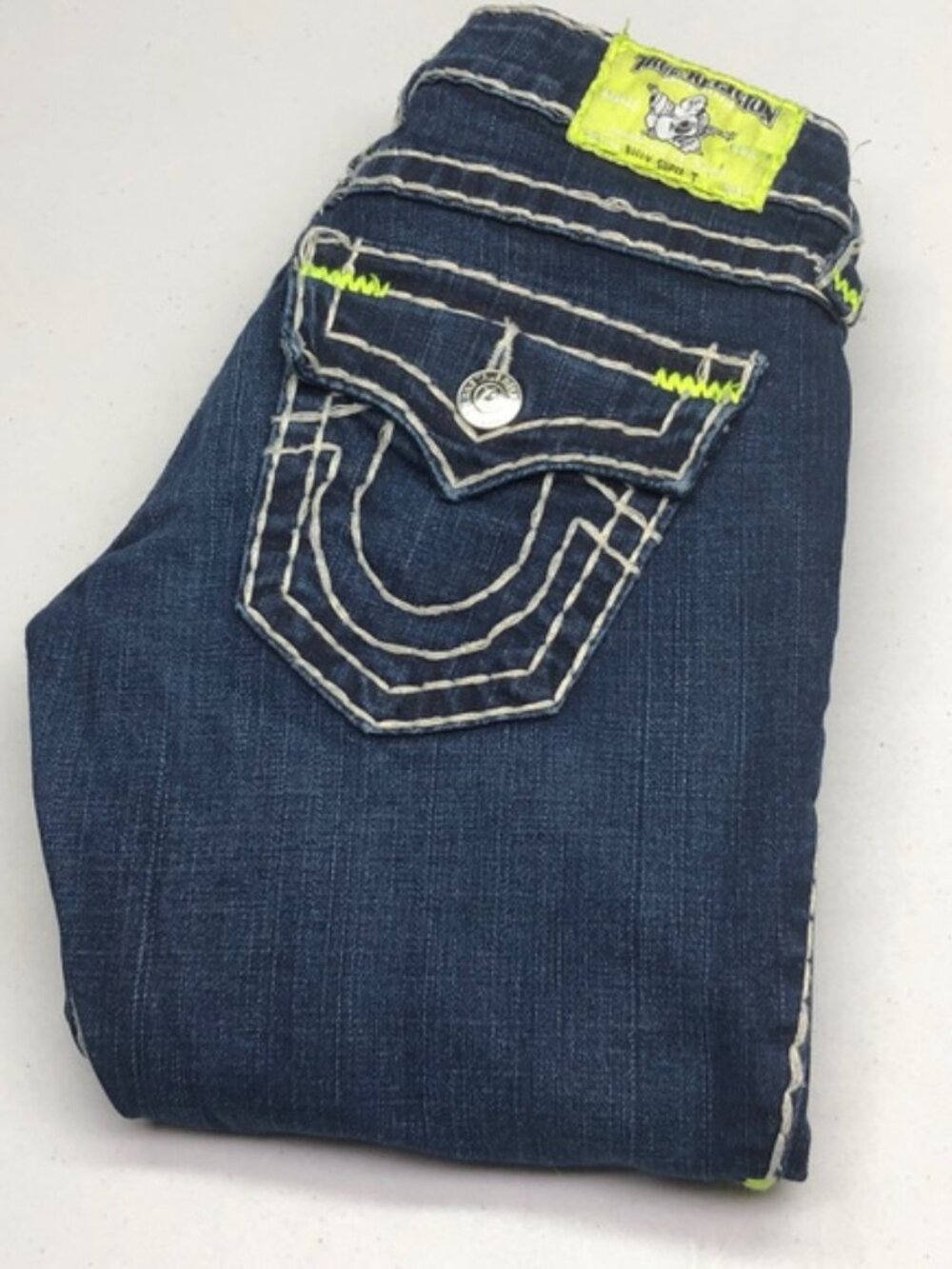 LIKE NEW TRUE RELIGION BILLY SUPER T SKINNY JEANS 24x33 🇺🇸